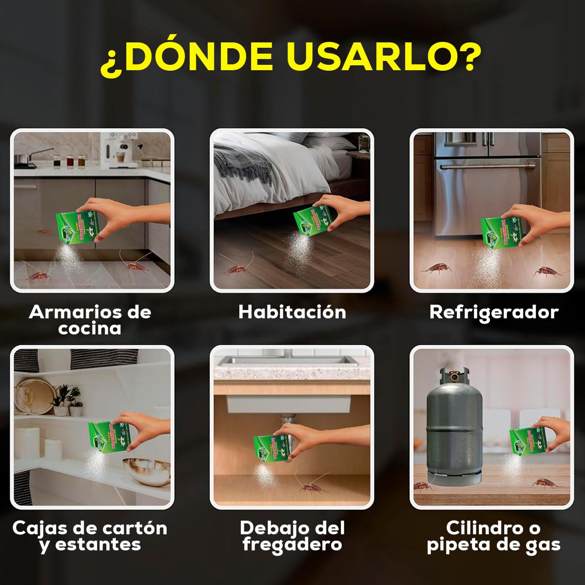 Miniatura 7 de Cebo en Polvo Mata Cucarachas GK01